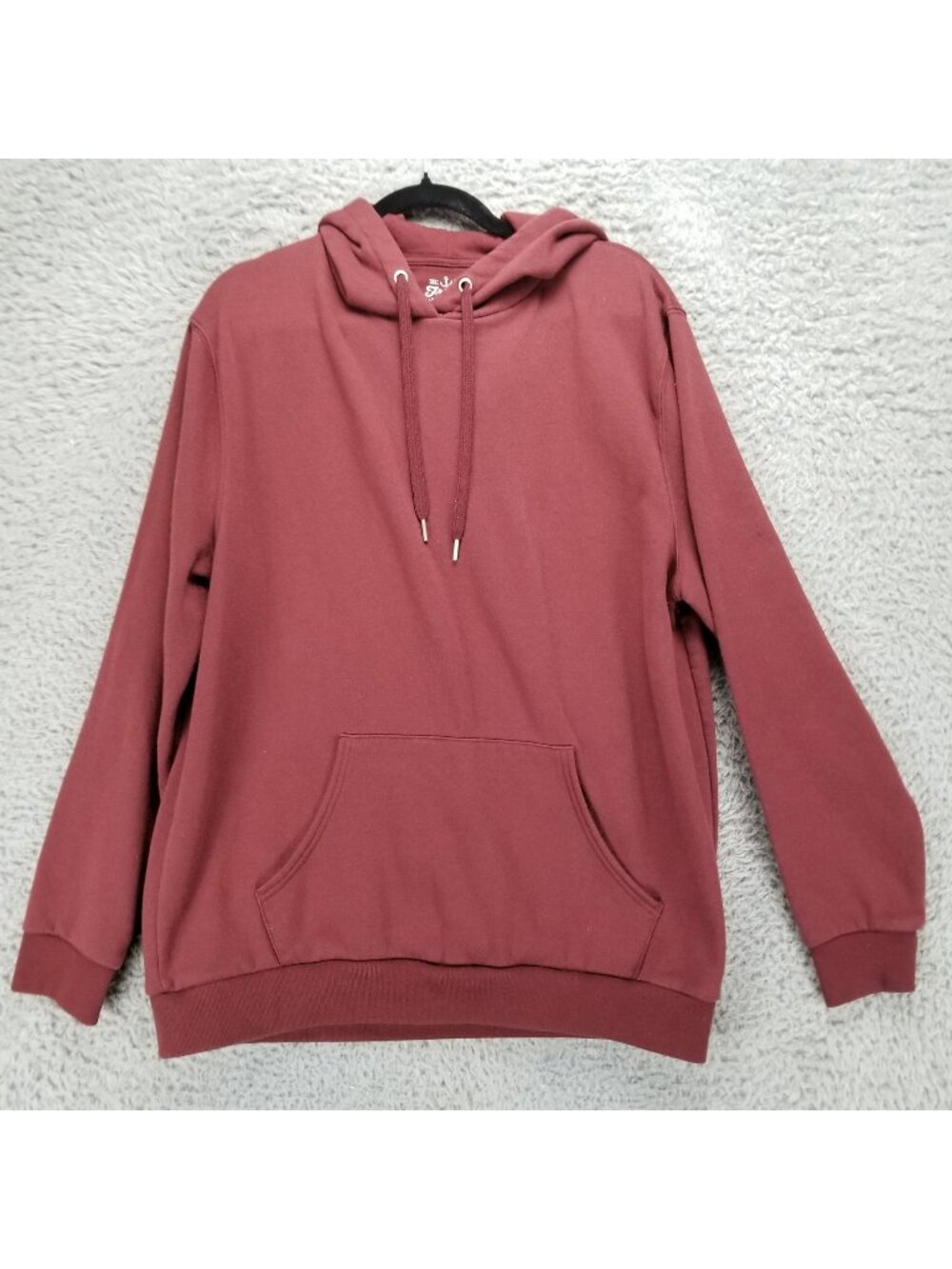 Fresh Shirt Mens XL Red Drawstring Pullover Hoodie Hooded Sweatshirt